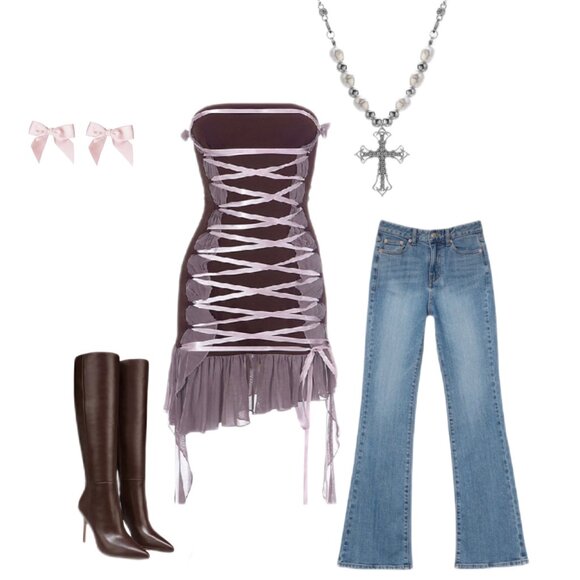 Lace-Up Ruffle Mini ๐ - Picture 3 of 3